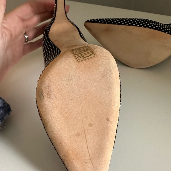 Club Monaco Black Suede Heels size 37. - Picture 5 of 9